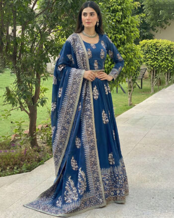 Silver Gold Lehenga Choli