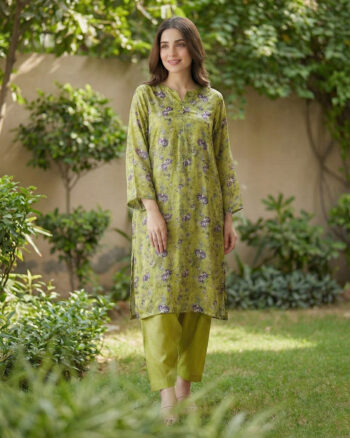 Roses Silk Kurta - Taan