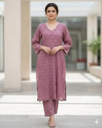 Melberry voilet Kurta